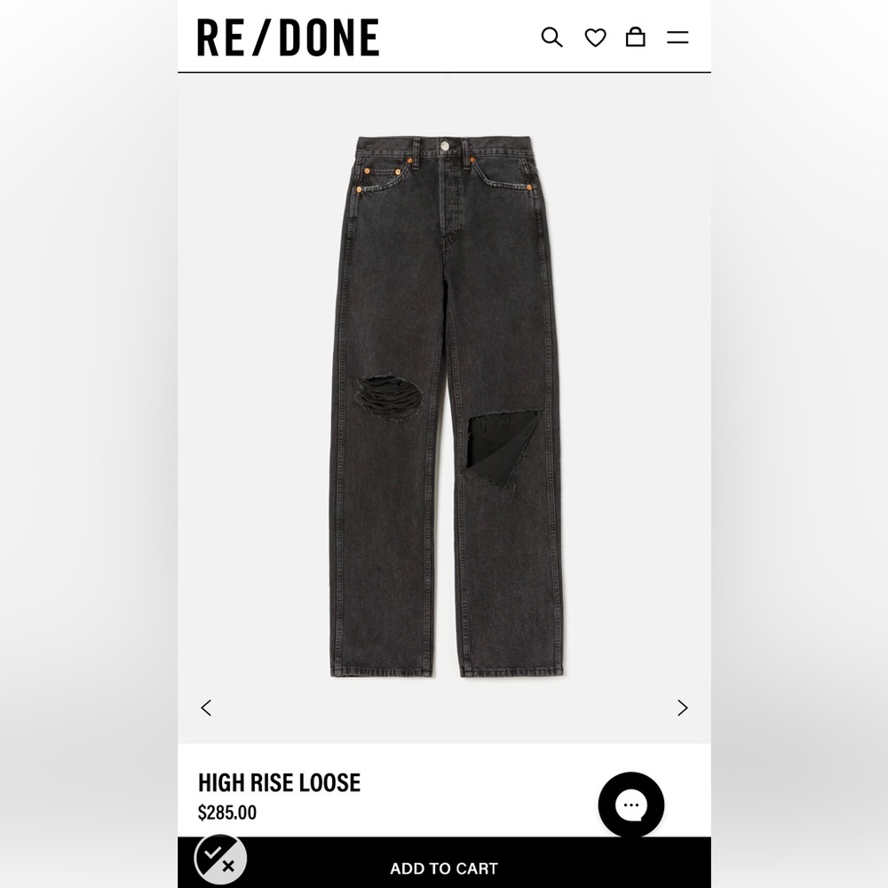 Re/Done High Rise Loose Jeans